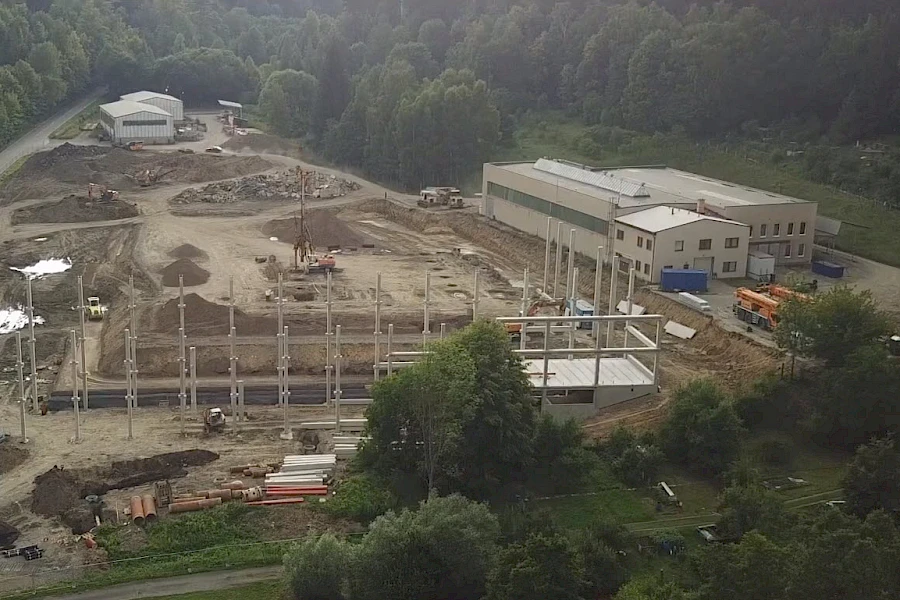 Nový výrobní areál Techplast Česká Třebová — reference statického návrhu, fotografie 2