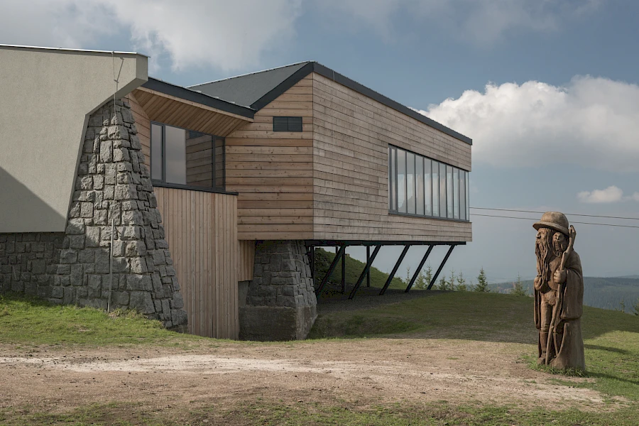 Přístavba restaurace Na Pláni – Svatý Petr — reference statického návrhu, fotografie 1